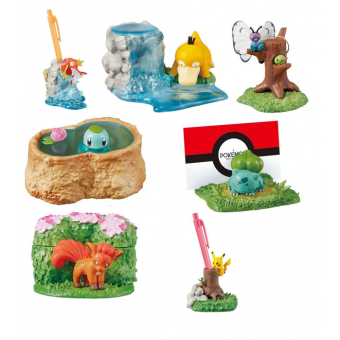 Authentic Pokemon figures re-ment Diorama Desktop
